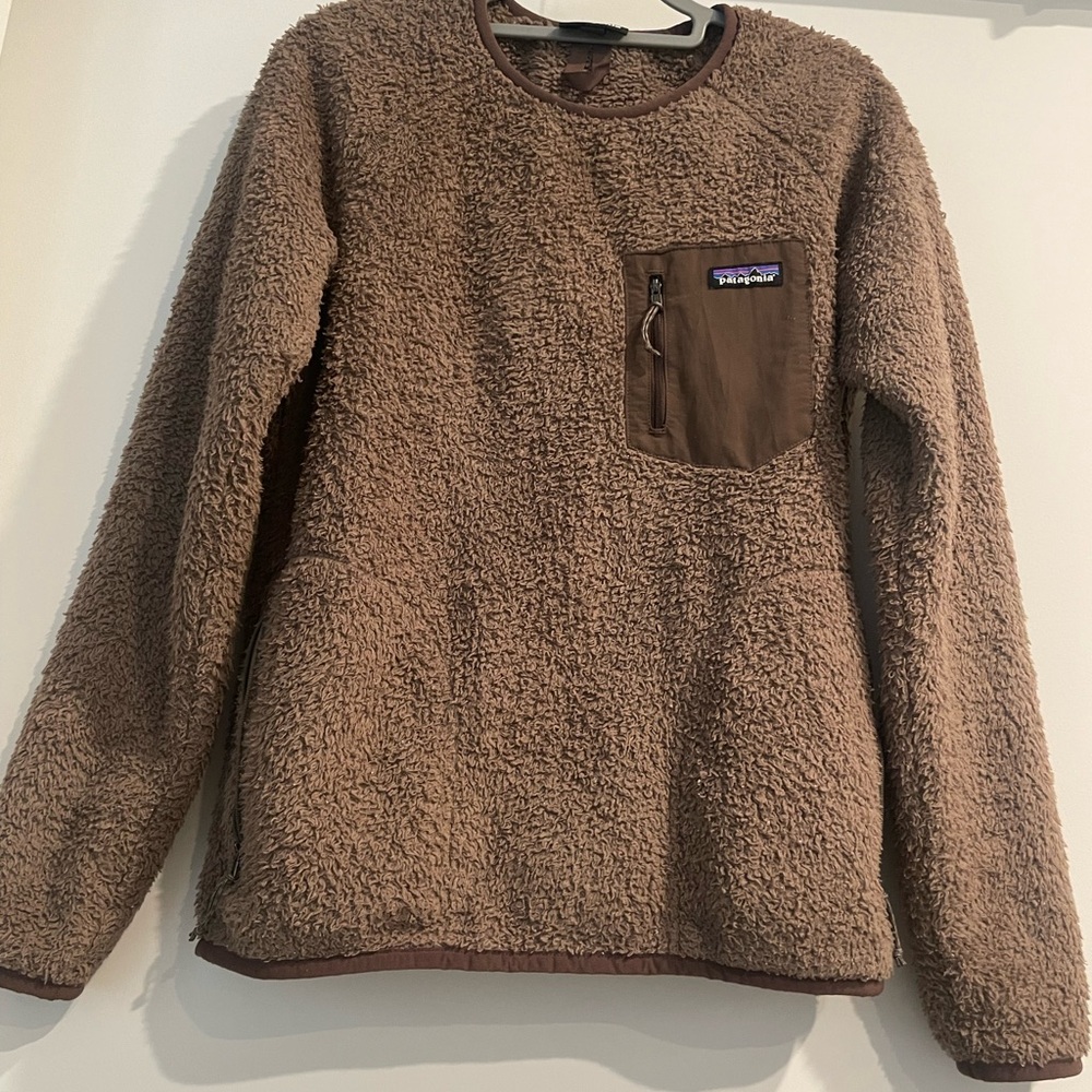 Patagonia Tan/Brown Fleece Sherpa Pullover